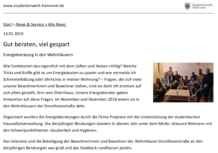 News Studentenwerk Hannover